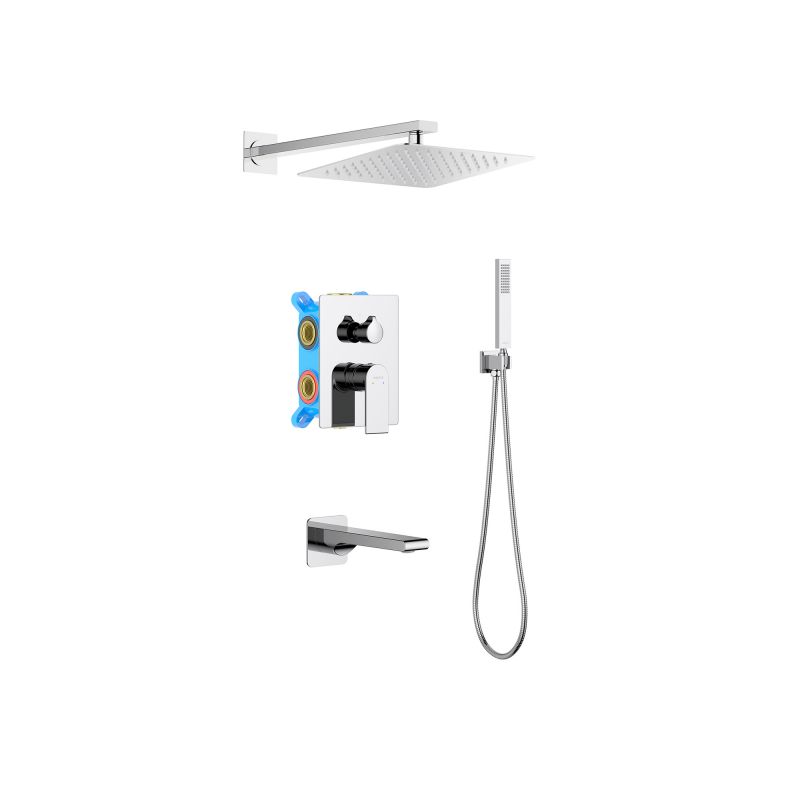 Душевой комплект встраиваемый Aquatek ЛИРА, хром AQ1473CR