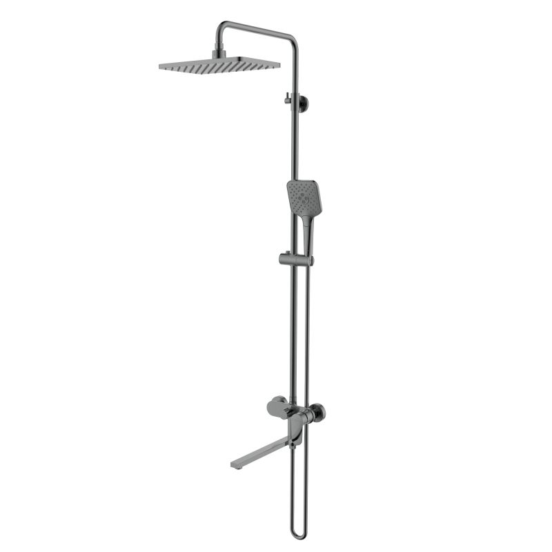 Душевая система Aquatek НИКА, оружейная сталь AQ2840BGM