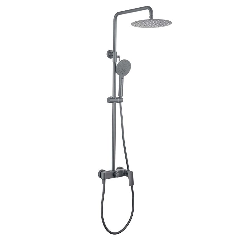 Душевая система Aquatek ВЕГА, Оружейная сталь AQ2060BGM