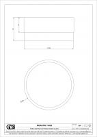 Мыльница Gessi Incastri Light Smoke 75425 круглая схема 2
