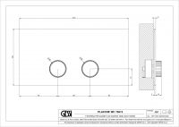 Панель смыва Gessi Incastri 75613 Viega 27x14 см схема 2
