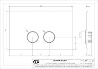 Панель смыва Gessi Incastri 75621 Viega Prevista 12 23x14 см схема 2