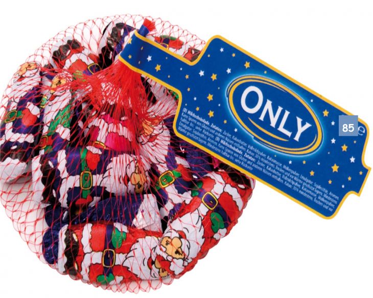 ONLY Молочный шоколад САНТА КЛАУС 85 гр