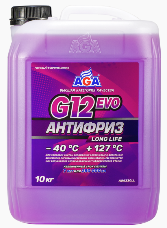 AGA G12evo LONG LIFE, фиолетовый, –40 °С, 10кг