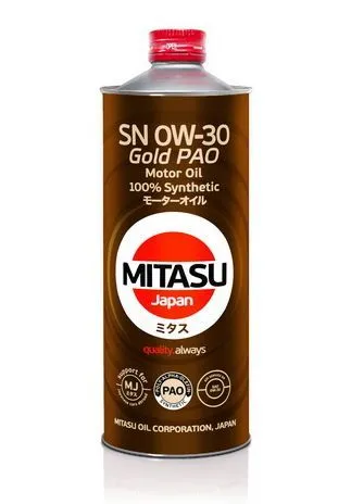 MITASU GOLD PAO SN 0W-30, 1л