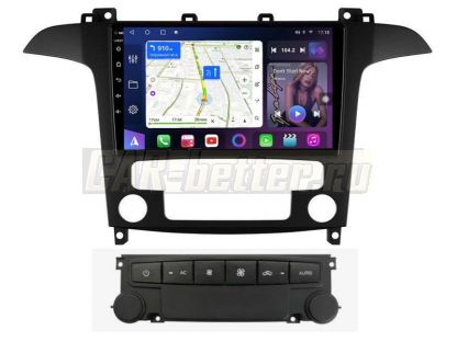 Магнитола Ford S-Max 2006-2015, кондиционер, Farcar (TM3028M)