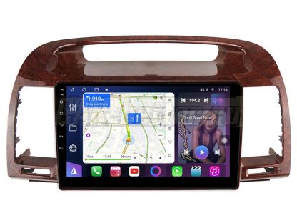 Магнитола Toyota Camry XV30 2001-2006, рамка дерево, Farcar (TM3020MW)