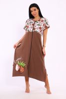 Халат на молнии Кокос [коричневый]