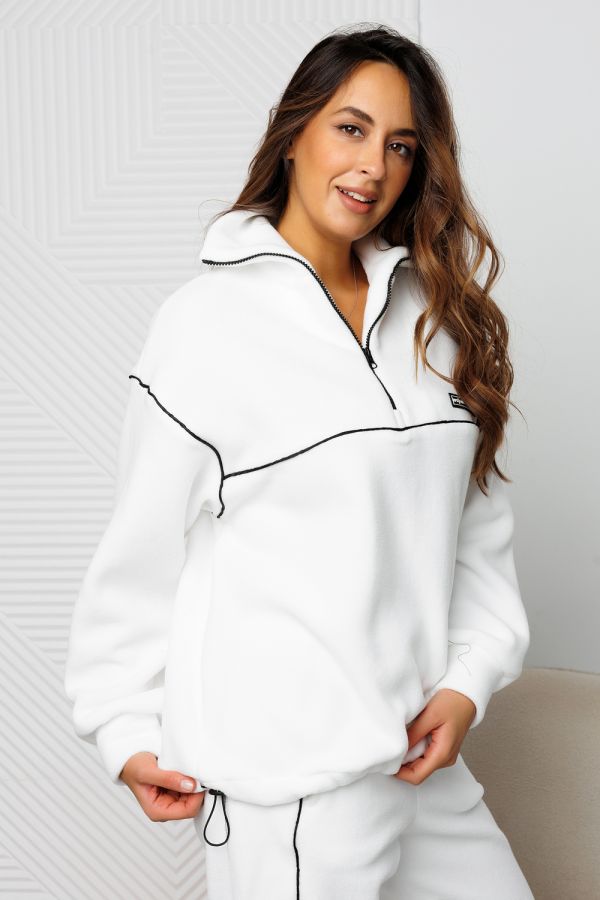 Костюм спортивный флисовый 424 [белый]