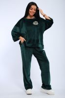 Женский костюм с брюками и кофтой 320 [зеленый]