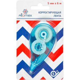 Коррект. лента ATTOMEX 5мм* 6м синий прозр.корп 4062102