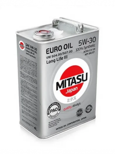 MITASU EURO PAO LL III OIL 5W-30, 4л