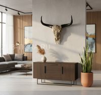 Череп буйвола быка с рогами