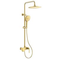 душевая стойка с изливом Black&White GL-9103-BG