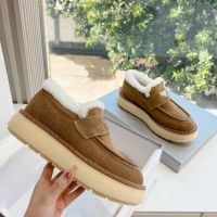 Лоферы PRADA с мехом Premium