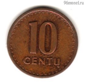Литва 10 центов 1991
