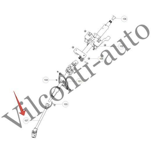 КАРДАНЧИК РУЛЕВОГО ВАЛА НИЖНИЙ TANK 300 3404102XPW01B 100% ОРИГИНАЛ