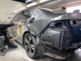 Подготовка Крыши и Стойки к Покраске на Автомобиле Варшавское шоссе 170Бс7