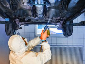 Антикоррозийная Обработка Сварных Швов Днища на Автомобиле Варшавское шоссе 170Бс7