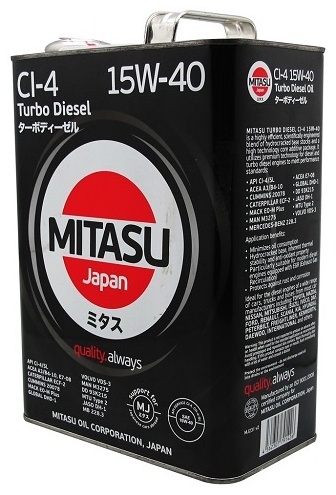 MITASU HD LL TURBO DIESEL CI-4 15W-40, 6л