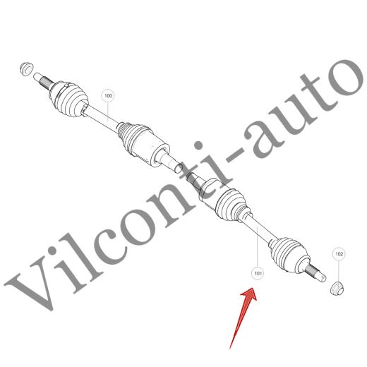 ПРИВОДНОЙ ВАЛ ПЕРЕДНИЙ ЛЕВЫЙ TANK 300 2303100XKM14A 100% ОРИГИНАЛ