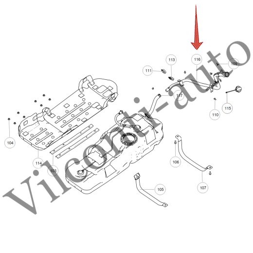 ЗАЛИВНАЯ ГОРЛОВИНА ТОПЛИВНОГО БАКА TANK 300 1101100XKM01A 100% ОРИГИНАЛ