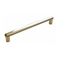 Дверная ручка-скобы Cebi A5102. Длина 330 мм. золото полированное