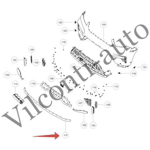 СПОЙЛЕР ПЕРЕДНЕГО БАМПЕРА НИЖНИЙ TANK 700 2803233XKF14A 100% ОРИГИНАЛ