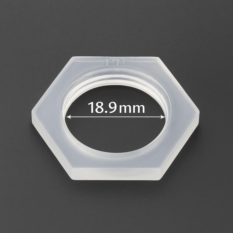 Гайка 1/2" H - 4мм, для фиксации штуцеров и фитингов в ёмкостях