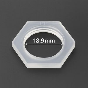 Гайка 1/2" H - 4мм, для фиксации штуцеров и фитингов в ёмкостях