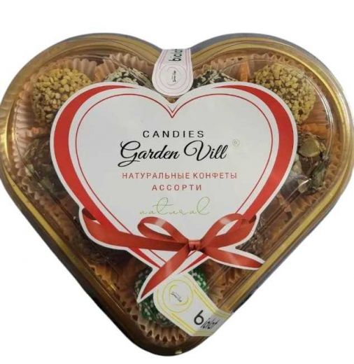 Хурмания "СЕРДЕЧКА" "Классическая" конфеты без сахара, 280гр