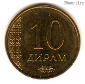 Таджикистан 10 дирамов 2015