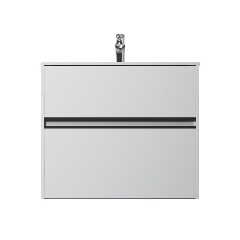 Тумба под раковину AM.PM Sense универсальная, 80 см, 2 ящика, белый глянец M7BFUX0802WG