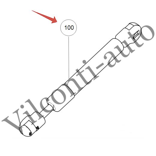 ГАЗОНАПОЛНЕННЫЙ УПОР КРЫШКИ КАПОТА ЛЕВЫЙ TANK 700 8402111XKF14A 100% ОРИГИНАЛ
