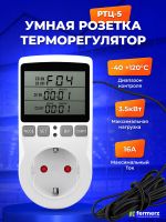 Умная розетка с  терморегулятором РТЦ-5, цифровой контроллер
