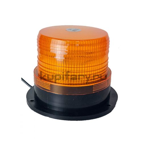 Маяк проблесковый светодиодный оранжевый 130 мм на магните в прикуриватель PM2094