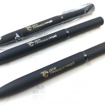 ручки mirror black с логотипом