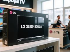 Оригинальная коробка телевизора LG OLED48G5LA в магазине Европа ТВ