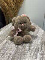 Игрушка мягкая (зайчик пушистый коричневый, розовый и белый)   45см