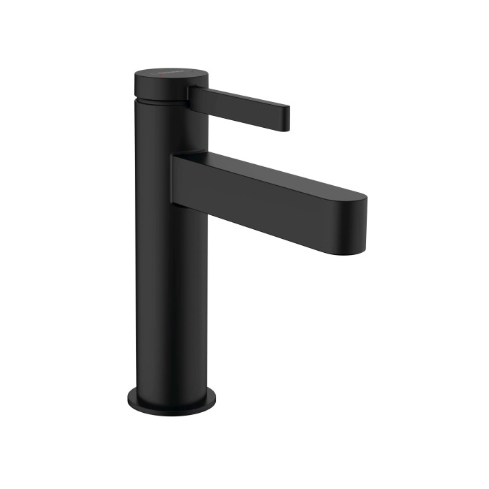 Изображение Смеситель для раковины Hansgrohe Finoris 76020670 с донным клапаном черный матовый
