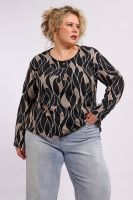 29021 Блузка женская [черно-белый]