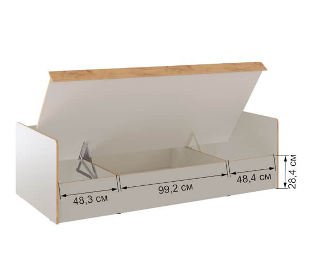 Кровать с ПМ 0,9м "Асцелла"