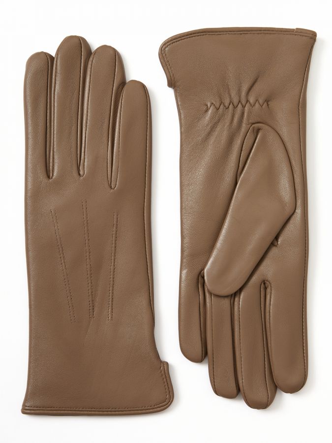 Перчатки женскиеские 100% ш IS825 l.taupe ELEGANZZA