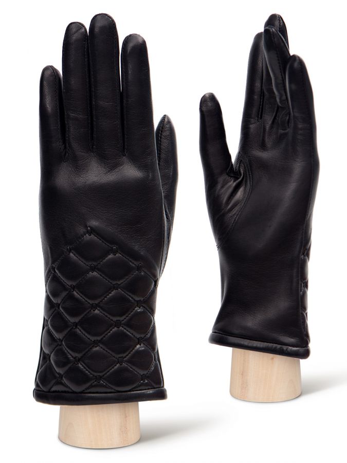 Перчатки женские ш+каш. HP01070-sh black ELEGANZZA