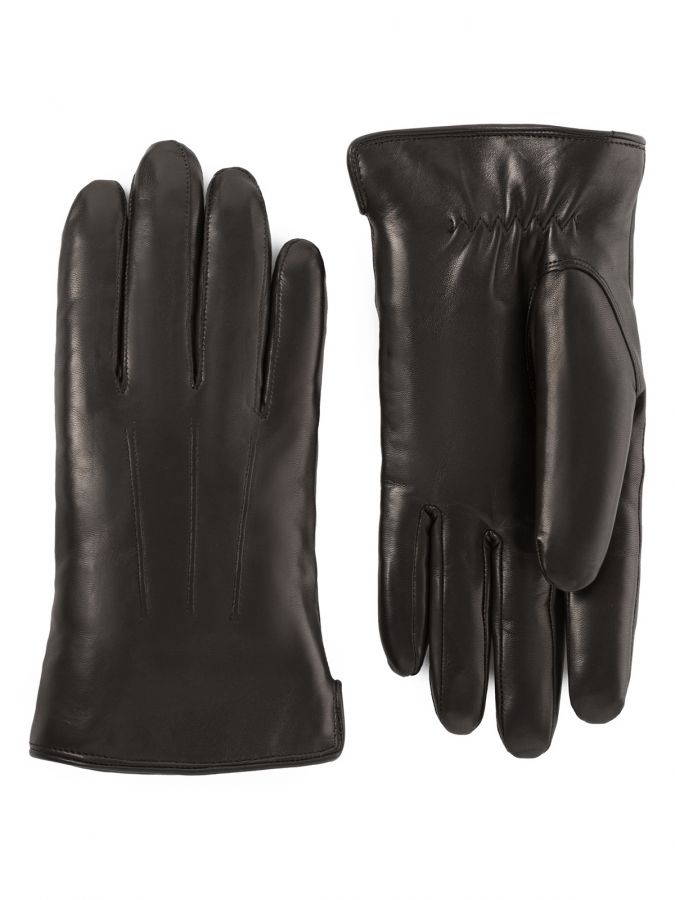 Перчатки мужские н/м мутон HP887 black ELEGANZZA