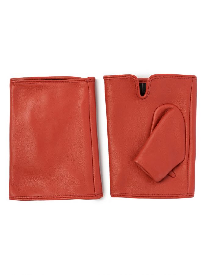 Перчатки женские ш/п 00320 spicy red ELEGANZZA