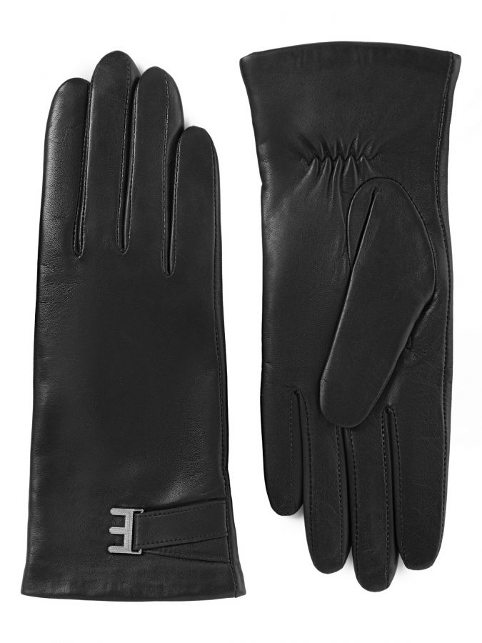 Перчатки женские 100% ш IS2517 black ELEGANZZA