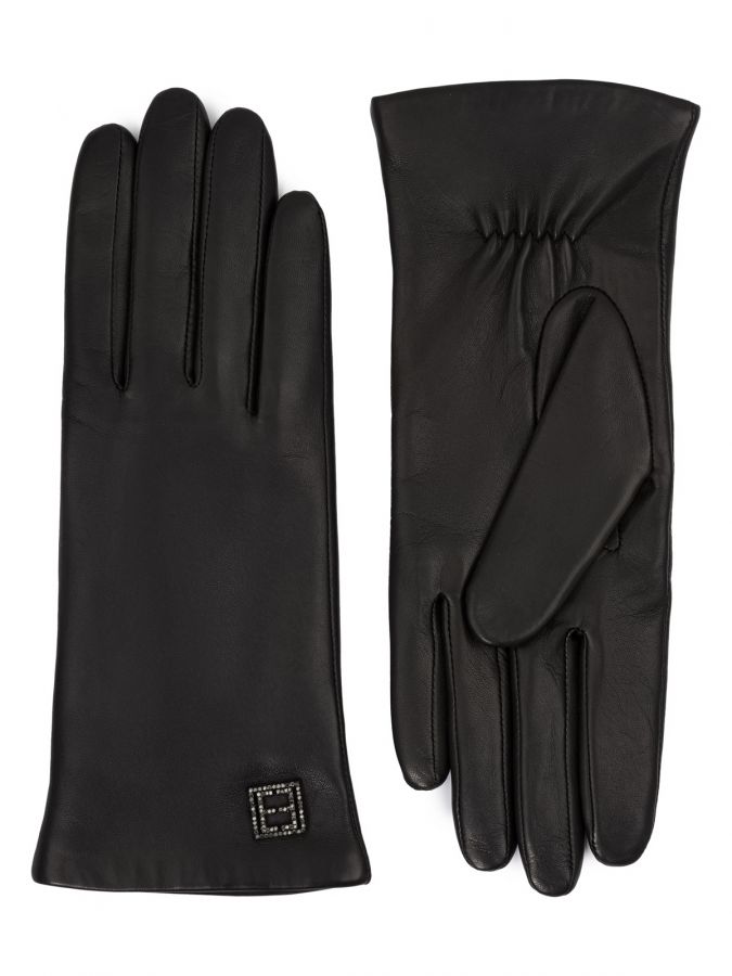 Перчатки женские 100% ш IS2523 black ELEGANZZA