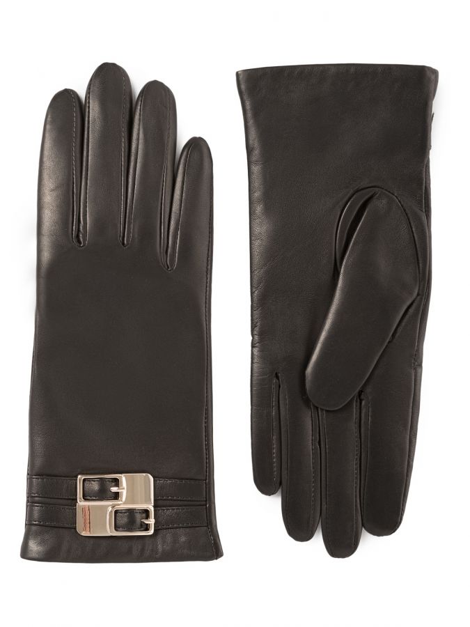 Перчатки женские 100% ш IS0487 black ELEGANZZA