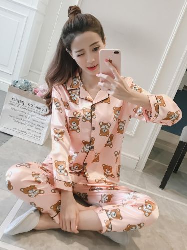 Пижама "ОКСФОРД" шелк, розовая с мишками